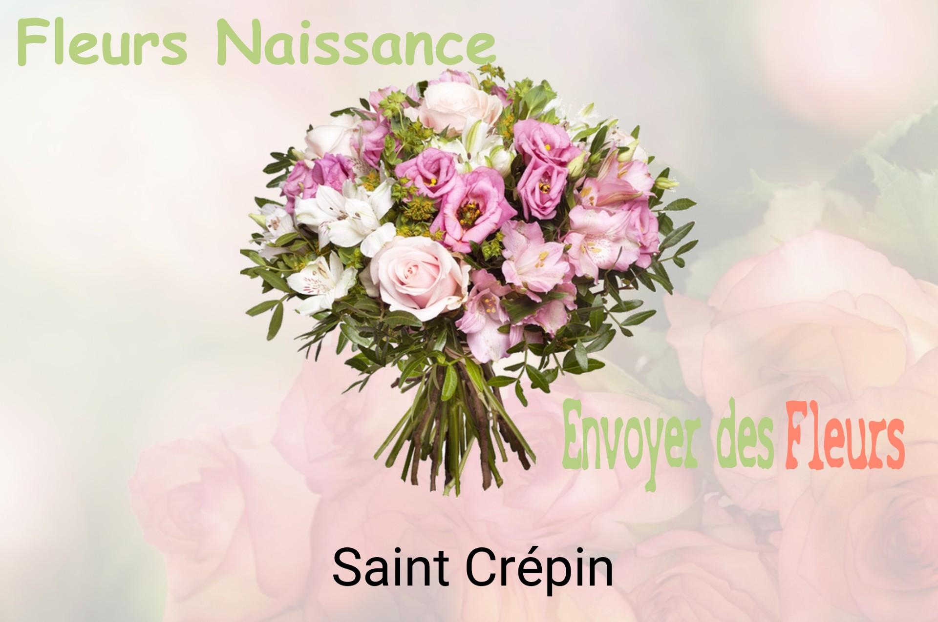 Bouquet de fleurs de naissance livré à Saint-Crépin